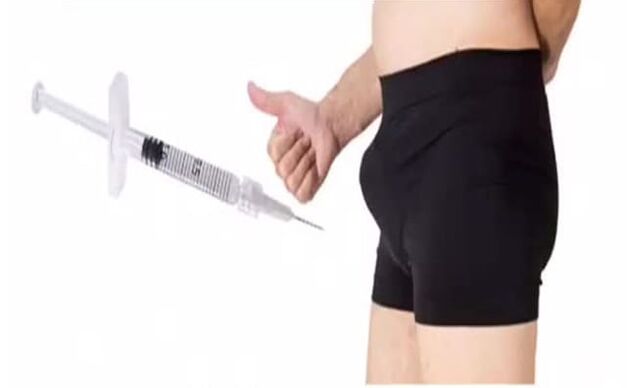 inyección en el pene